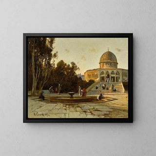 Hermann David Salomon Corrodi - The Dome Of The Rock Jerusalem.webp