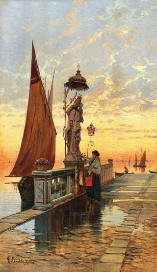 Hermann David Salomon Corrodi - Venice a Prayer in Chioggia.webp
