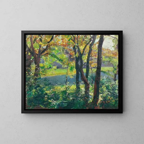 Lac de Langbrgner - Hermann Groeber — framed artwork on a wall