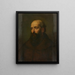Buste van een kapucijnermonnik - Hermann Götz — ingelijst kunstwerk aan de muur