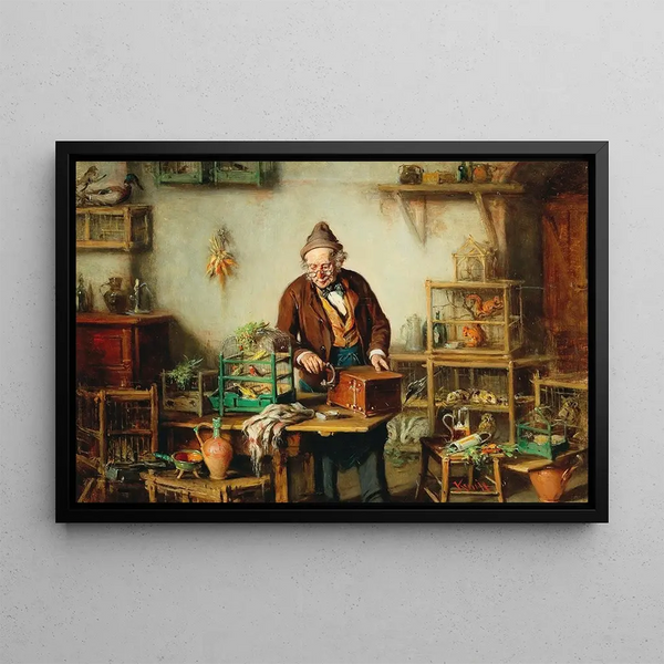 At the cattle dealer's - Hermann Kern — framed artwork on a wall