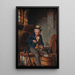Een welverdiende slok - Hermann Kern — ingelijst kunstwerk aan de muur