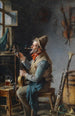 Helemaal geconcentreerd - Hermann Kern — weergave van het kunstwerk