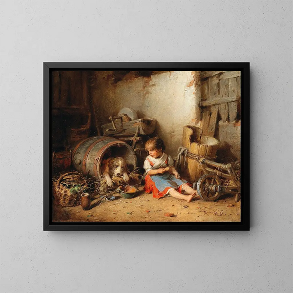 Compagnons de jeu - Hermann Kern — framed artwork on a wall