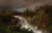 Cascade in Telemarken, Noorwegen - Hermann Ottomar Herzog — weergave van het kunstwerk