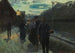 Gare de banlieue au clair de lune - Hermann Pleuer — weergave van het kunstwerk
