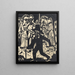 L'Étranger L'Homme qui erre dans la ville - Hermann Scherer — framed artwork on a wall