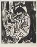 Koppel in het bos - Hermann Scherer — weergave van het kunstwerk