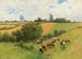 van een dierenhoeder in een zomers landschap - Hermann Seeger — weergave van het kunstwerk