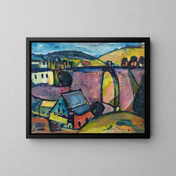 Viaduc près de Monschau - Hermann Stenner — ingelijst kunstwerk aan de muur