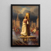Moord op Jeanne d'Arc op de brandstapel - Hermann Stilke — ingelijst kunstwerk aan de muur