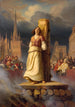 Moord op Jeanne d'Arc op de brandstapel - Hermann Stilke — weergave van het kunstwerk