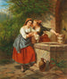 Het liefdesbericht - Hermann Werner — weergave van het kunstwerk