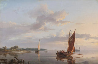 Hermanus Koekkoek - Fishing in calm waters.webp