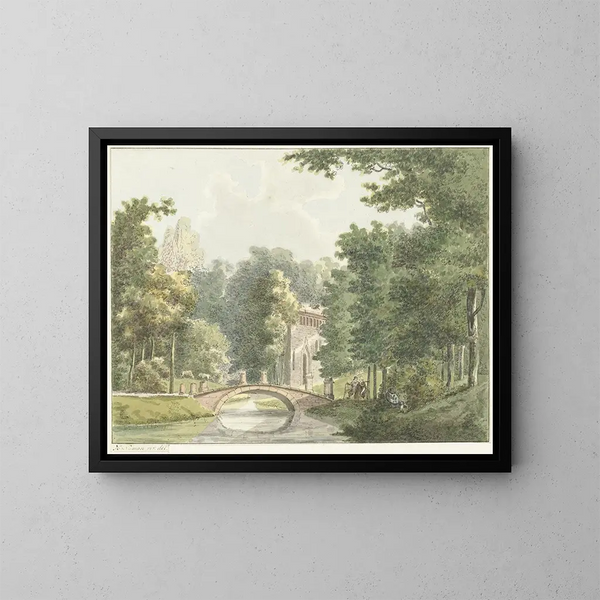 The Velzerbeek estate near Velsen - Hermanus Numan — framed artwork on a wall