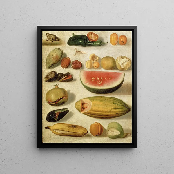 Hermenegildo Bustos - Still Life With Fruit With Scorpion And Frog.webp