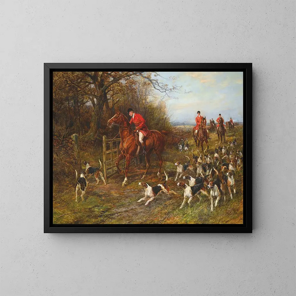 Drawing secret - Heywood Hardy — framed artwork on a wall
