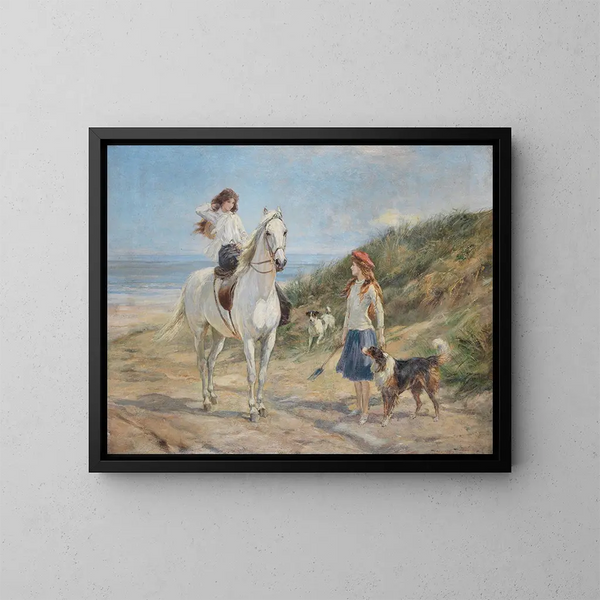 Vacation Time - Heywood Hardy — framed artwork on a wall