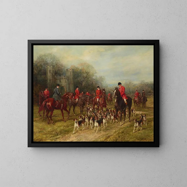 La Rencontre - Heywood Hardy — framed artwork on a wall