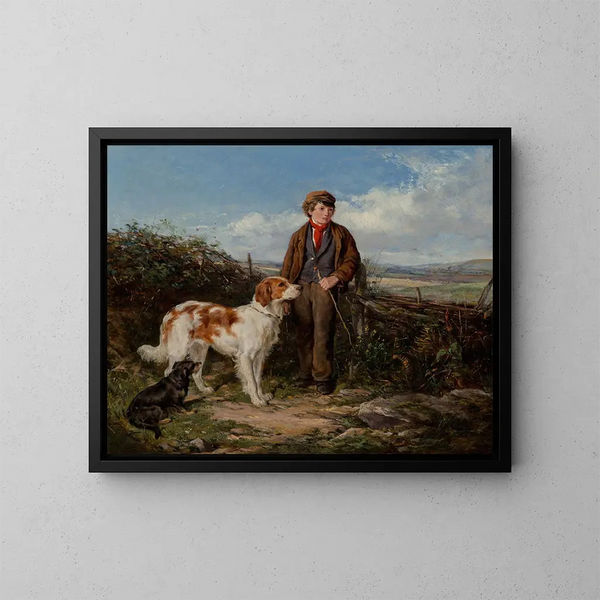 The Messenger - Heywood Hardy — framed artwork on a wall