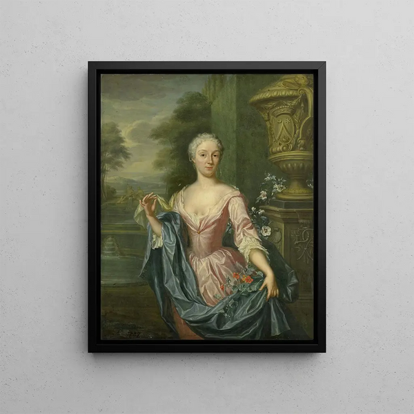 Hieronymus van der Mij - Portrait of Claudine van Royen born 1712 Wife of Pieter Teding van Berkhout.webp