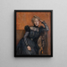 Sigrid Lindberg violiste - Hildegard Thorell — ingelijst kunstwerk aan de muur