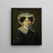 Portret van Maria Adriana van der Sluys, echtgenote van Hermanus Martinus Eekhout - Hillebrand Dirk Loeff — ingelijst kunstwerk aan de muur