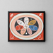 Évolution n° 15 Groep IV De sterren met zeven punten - Hilma af Klint — ingelijst kunstwerk aan de muur