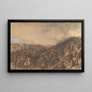 Hippolyte Bellang - Battle Scene Waterloo.webp