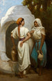 La Conversation - Hippolyte Lazerges — weergave van het kunstwerk