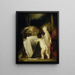 De kleine kunstliefhebbers - Hippolyte Michaud — ingelijst kunstwerk aan de muur