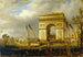 La Fête de la Fraternité le 20 avril 1848 place de l'Étoile distribution des drapeaux à la garde nationale - Hippolyte Sbron — weergave van het kunstwerk
