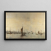 Vue sur l'IJ depuis les écluses d'Orange à Schellingwoude vers l'ouest - Hobbe Smith — ingelijst kunstwerk aan de muur