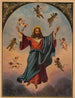 Christ en majesteit met putti zwart en wit - A. Hoen & Co.. — weergave van het kunstwerk