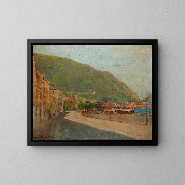 Castelmare de Castellamare - Holger Hvitfeldt Jerichau — ingelijst kunstwerk aan de muur