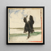 van een man in een landschap - Edwin Austin Abbey — ingelijst kunstwerk aan de muur