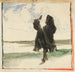van een man in een landschap - Edwin Austin Abbey — weergave van het kunstwerk