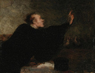 Advocaat die pleit - Honoré Daumier — weergave van het kunstwerk
