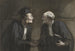 Deux avocats, la poignée de main - Honoré Daumier — artwork view