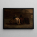 L'Abreuvoir - Honoré Daumier — ingelijst kunstwerk aan de muur