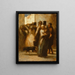 In de straat - Honoré Daumier — ingelijst kunstwerk aan de muur