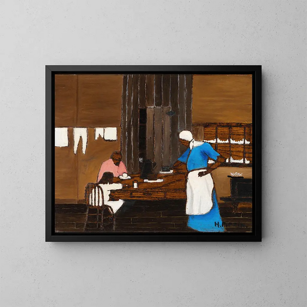 L'heure du souper - Horace Pippin — framed artwork on a wall