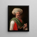 Portret van een mameluk genaamd Roustam Raza - Horace Vernet — ingelijst kunstwerk aan de muur