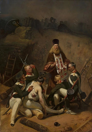 Horace Vernet - Priest blessing soldiers.webp