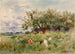 Observant de kalkoenen - Horatio Walker — weergave van het kunstwerk