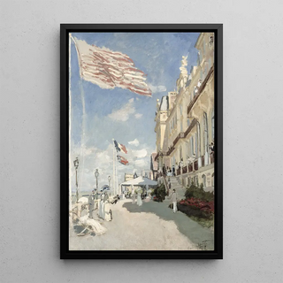 Hotel des Roches Noires, Trouville by Claude Monet | Art print Painting Wall decoration poster copy