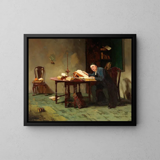 De Worm - Howard Helmick — ingelijst kunstwerk aan de muur