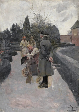 Howard Pyle - Washington In The Garden At Mount Vernon.webp