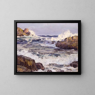 Dégagement après la tempête de septembre, côte du Maine - Howard Russell Butler — ingelijst kunstwerk aan de muur
