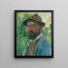 Self-portrait Painting - Hubert Landa — framed artwork on a wall